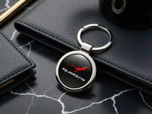Audi Portachiavi Personalizzati Lucidi Metallo Elegante LT